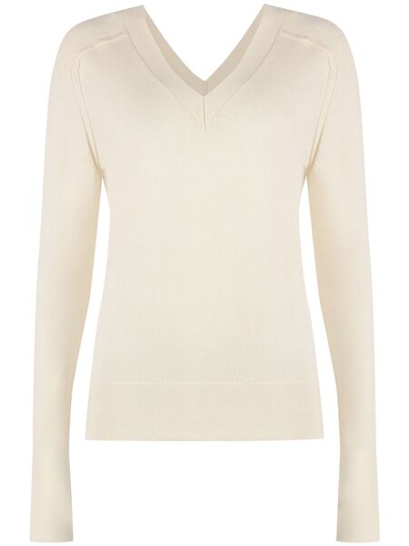  Calvin Klein Pull En Maille Fine - Tons Neutres 