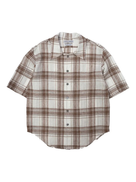  Camisas Manolo Chemise School à Carreaux - Marron 