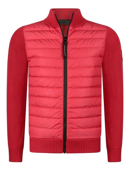  Canada Goose Kids Veste Hybridge® Matelassée à Manches En Maille - Rouge 