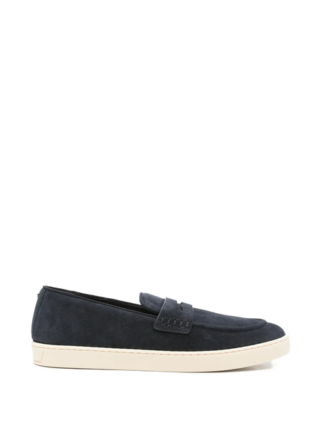  Canali Mocassins En Daim - Bleu 