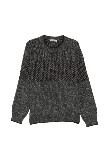  Canali Pull à Col Rond - Gris 