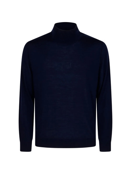  Canali Pull à Col Roulé - Bleu 