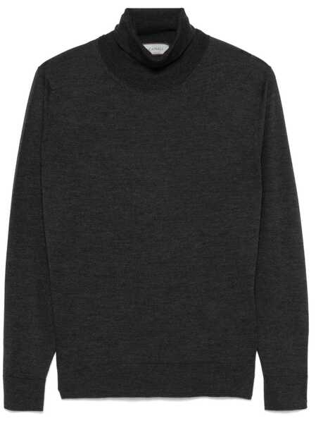  Canali Pull à Col Roulé - Gris 