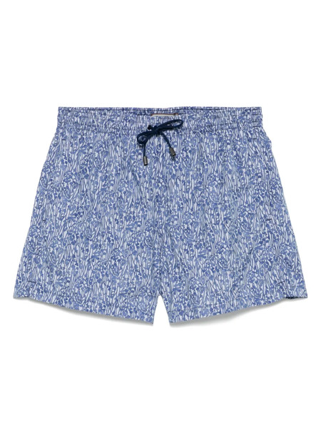  Canali Short De Bain à Imprimé Graphique - Bleu 