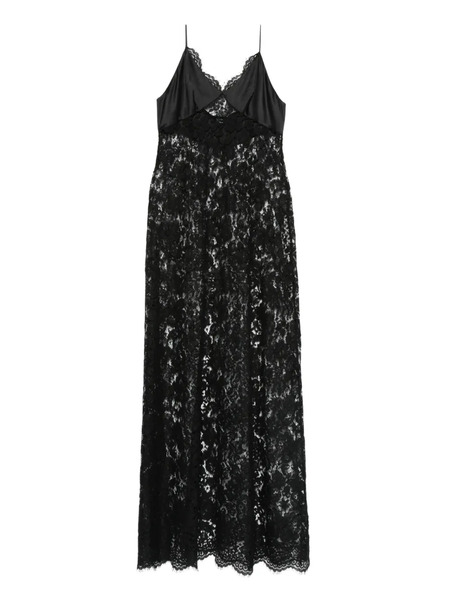 Carine Gilson Robe-nuisette En Dentelle - Noir 