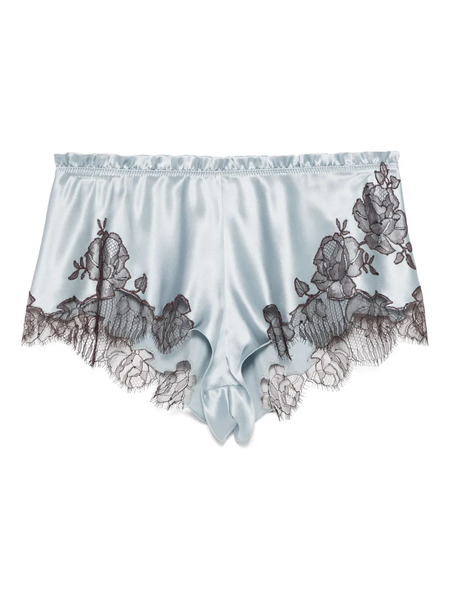  Carine Gilson Short En Satin - Bleu 