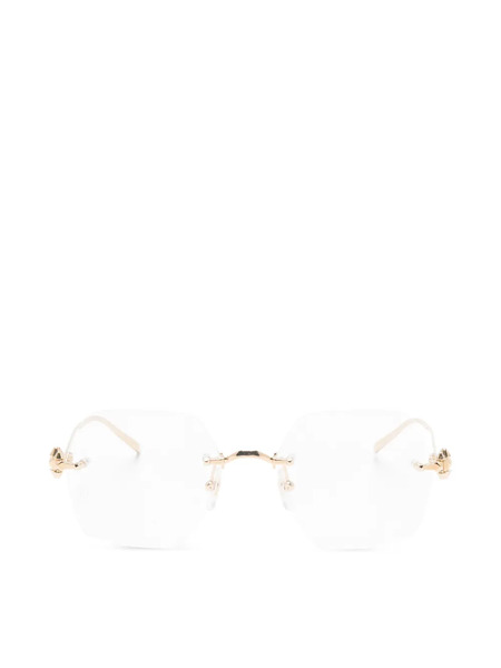  Cartier Eyewear Lunettes De Vue à Monture Géométrique - Or 