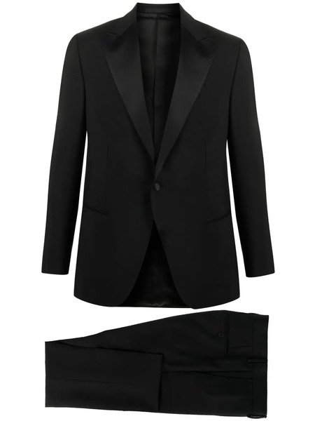  Caruso Costume à Fermeture Boutonnée - Noir 