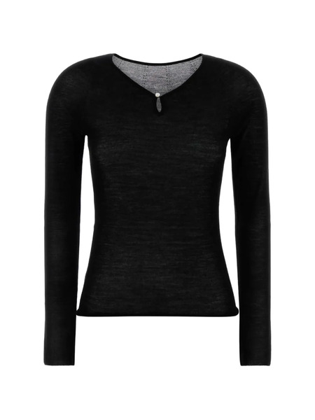  Carven Pull à Col V - Noir 