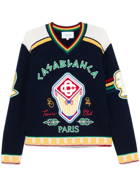  Casablanca Pull Fraternity - Bleu 