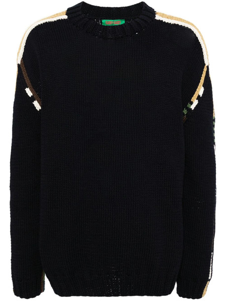  Casey Casey Pull à Motifs - Bleu 