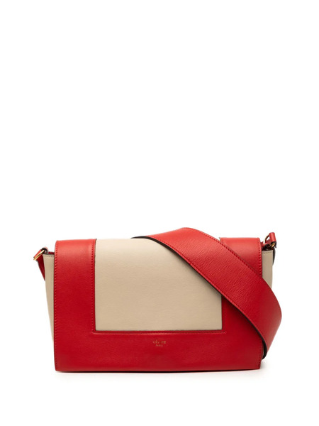  Celine Pre-owned Sac Porté épaule Frame Médium En Cuir De Veau Souple à Fini Brillant (2017) - Rouge 