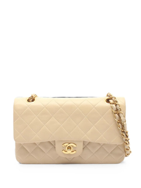  Chanel Pre-owned Matelasse W Flap W Chain Shoulder Bag Lambskin Light Beige Gold Hardware - Tons Neutres 