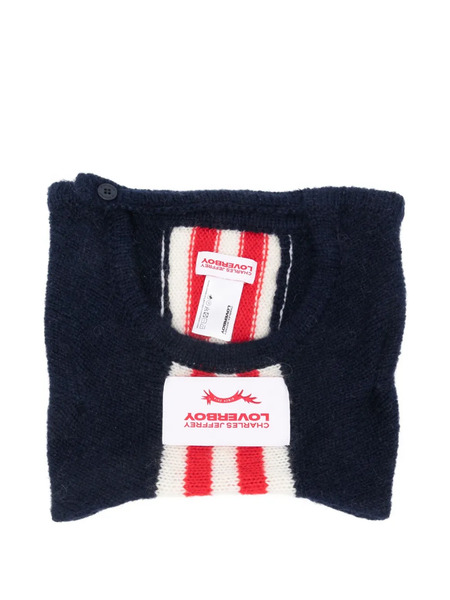  Charles Jeffrey Loverboy Capuche à Rayures - Bleu 
