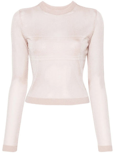  Chiara Ferragni Pull Fin Maxi Logomania - Rose 
