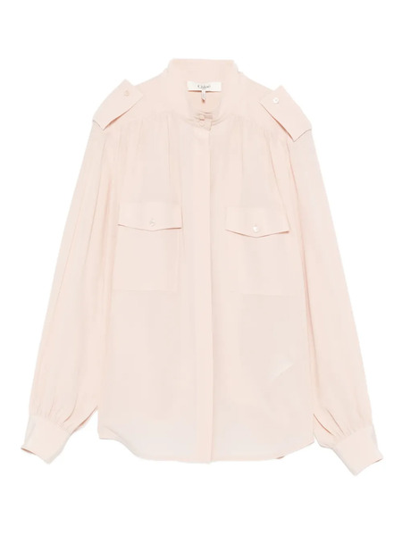  Chloé Chemise En Soie - Rose 