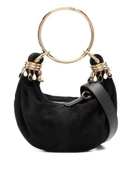  Chloé Mini Sac Bracelet En Daim - Noir 
