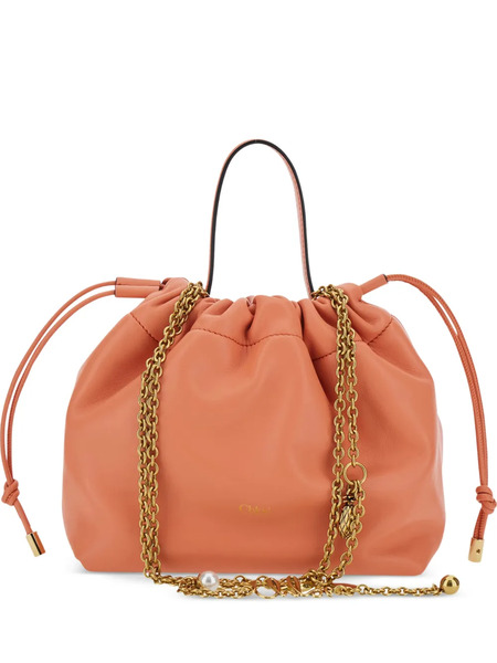  Chloé Sac Cabas à Lien De Resserrage Et Chaîne - Orange 