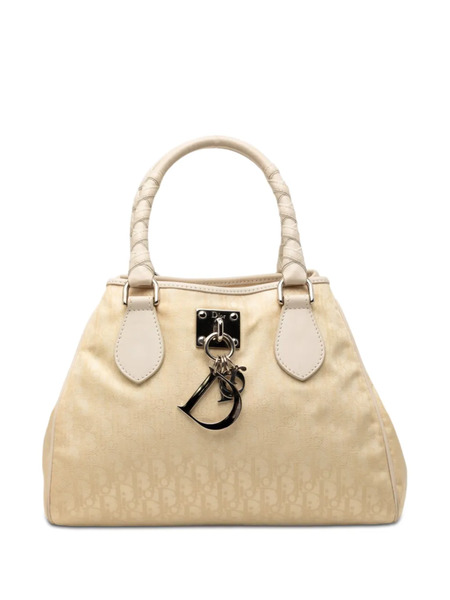  Christian Dior Pre-owned Petit Sac à Main Diorissimo Lovely Charm En Toile à Motif Trotter (2006) - Marron 
