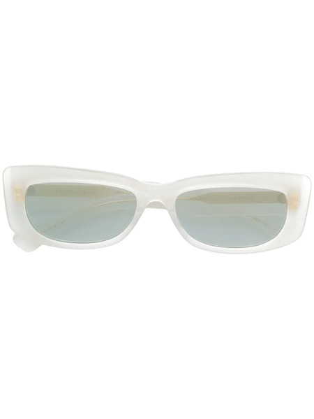 Christian Roth Dreesen Rectangular Sunglasses - Blanc 