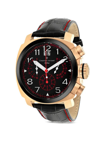  Christian Van Sant Montre Grand Python 48 Mm - Noir 