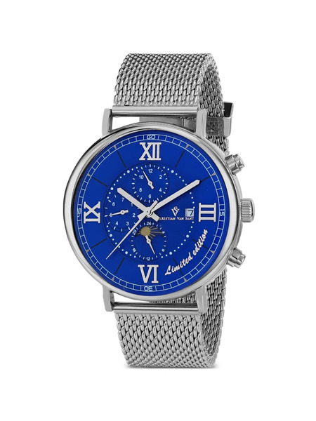  Christian Van Sant Montre Somptueuse Ltd 46 Mm - Bleu 