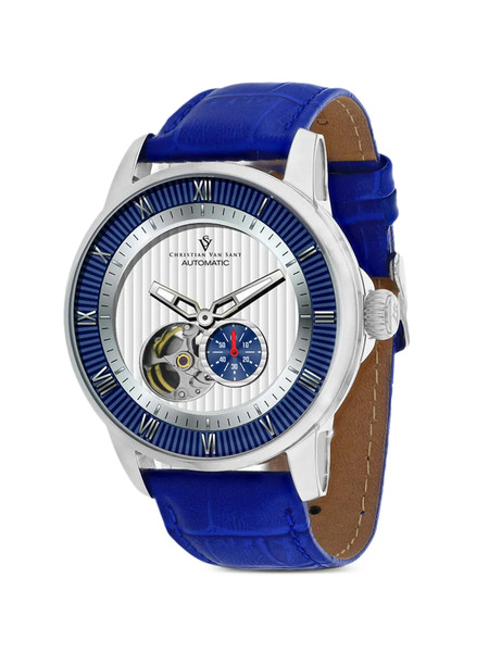  Christian Van Sant Montre Viscay 42 Mm à Cœur Ouvert - Blanc 