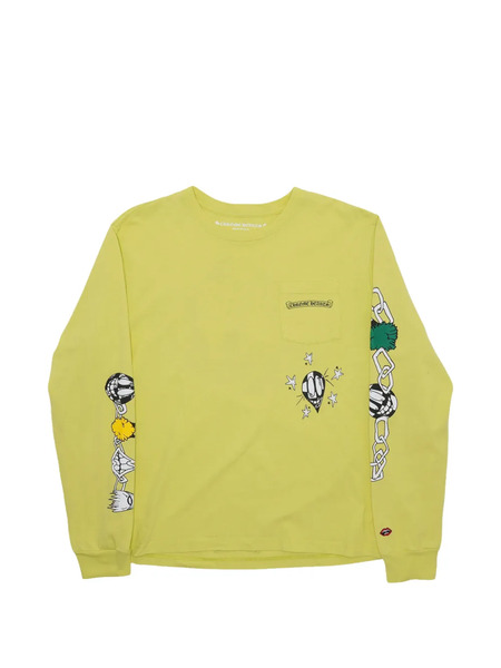  Chrome Hearts T-shirt Matty Boy à Manches Longues Et Poche - Vert 
