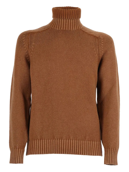  Circolo 1901 Pull En Laine à Col Montant - Marron 