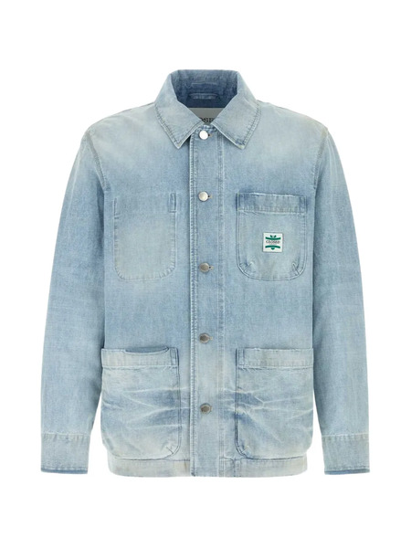  Closed Logo-patch Denim Jacket - Bleu 
