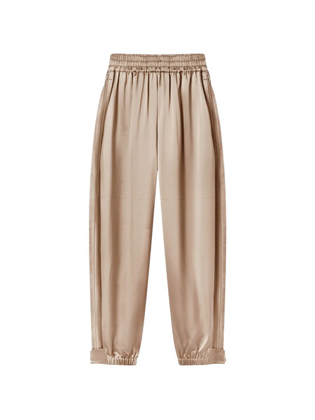  Co Collection Pantalon De Jogging à Chevilles élastiquées Et Fermeture Zippée Latérale - Tons Neutres 