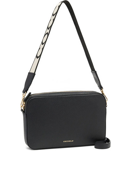  Coccinelle Sac à Bandoulière Tebe à Fermeture Zippée - Noir 