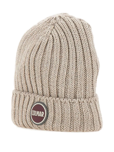 Colmar Bonnet Côtelé à Patch Logo - Gris 