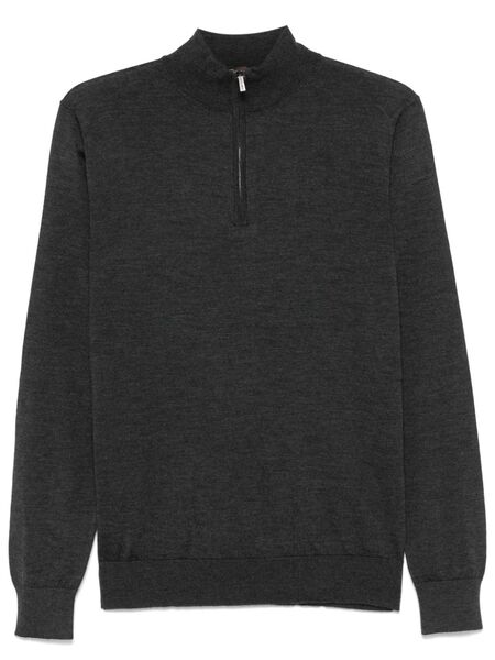  Colombo Pull à Col Montant - Noir 