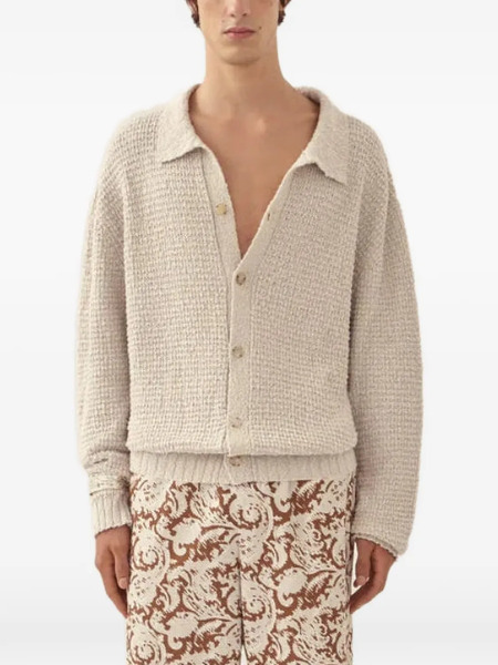  Commas Cardigan En Maille Gaufrée - Tons Neutres 