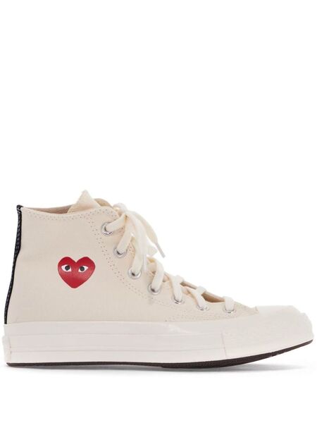  Comme Des Garçons Play X Converse X Converse Baskets Montantes Chuck Taylor All Star 70 - Tons Neutres 