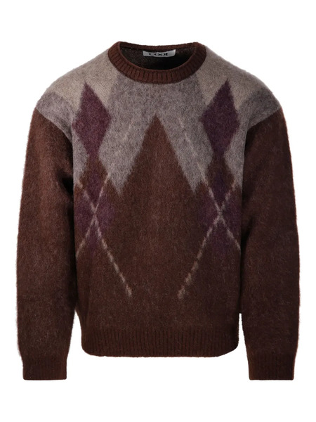  Coor Pull à Motif De Losanges - Marron 