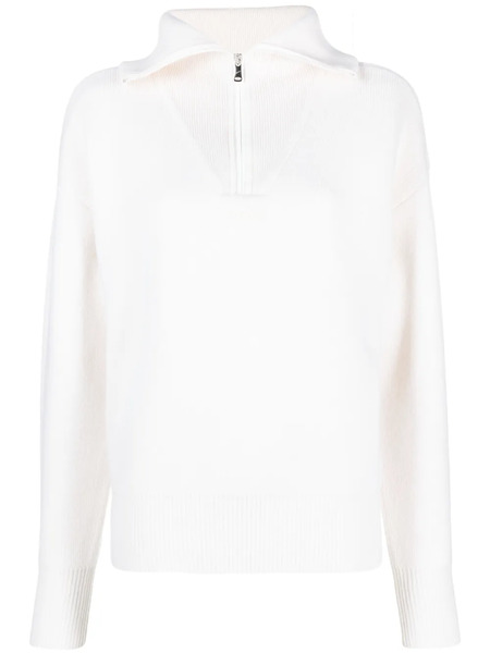  Coperni Pull à Col Montant Zippé - Blanc 