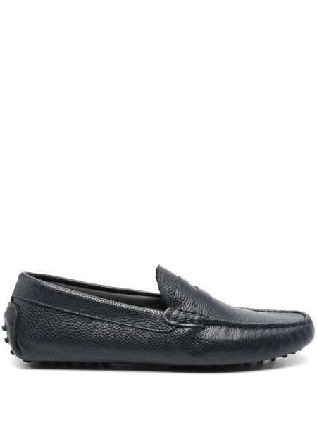  Corneliani Mocassins En Cuir - Bleu 