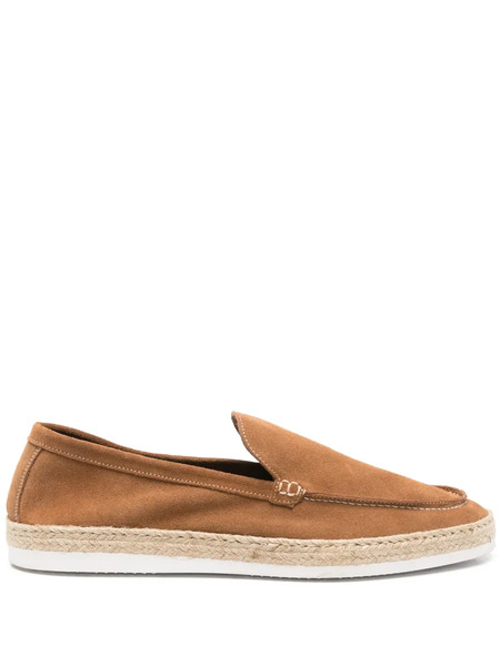  Corneliani Mocassins En Daim - Marron 