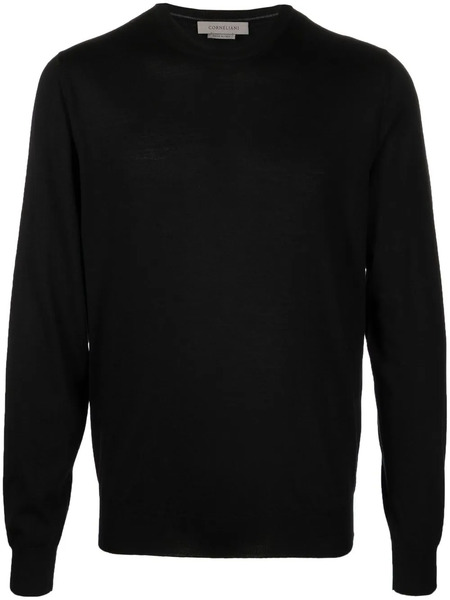  Corneliani Pull à Col Rond - Noir 