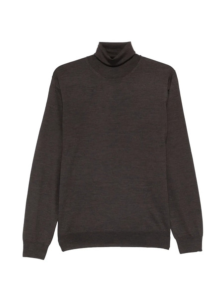  Corneliani Pull à Col Roulé - Marron 