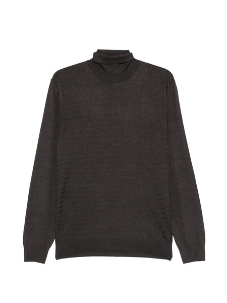  Corneliani Pull à Col Roulé - Marron 