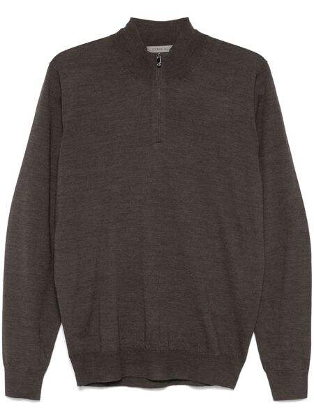 Corneliani Pull En Laine - Marron 
