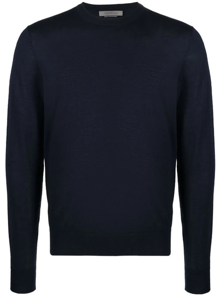  Corneliani Pull En Maille Fine à Manches Longues - Bleu 