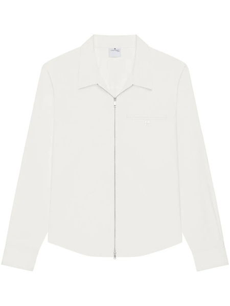  Courrèges Chemise Zippée En Popeline - Blanc 