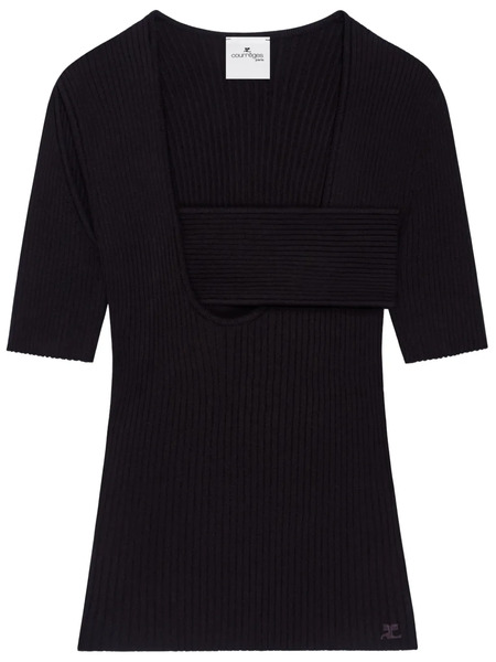  Courrèges Pull Infinity - Noir 