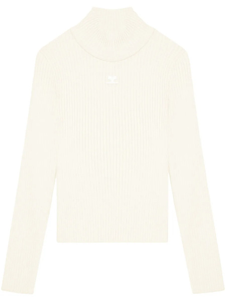  Courrèges Pull Reedition - Tons Neutres 