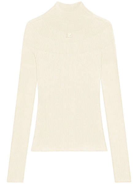  Courrèges Pull Solar - Blanc 