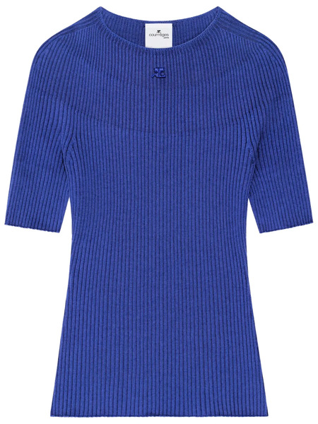  Courrèges Pull Solar - Bleu 